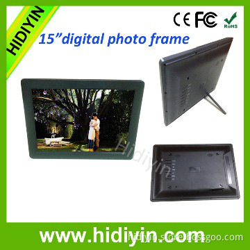 15 inch sex video digital photo frame with video loop
